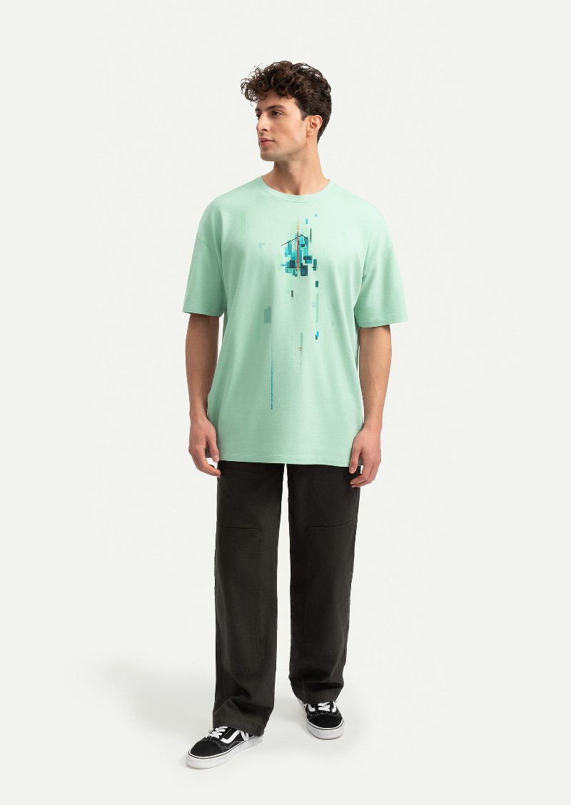 KAFT Mint Unisex Relax Creative Tshirt Ev - 4